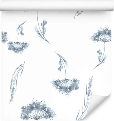 Produktbild von 10m VLIES TAPETE Rolle Natur Flora Blumen Pusteblumen Gemalt Muster XXL