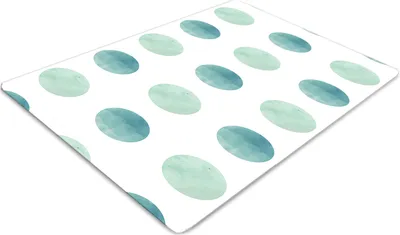 Obrázek produktu pro Ochranná podložka pod židli - Ochranná podložka pod židli - Podlahová podložka - 120x90 cm - Akvarelové tečky