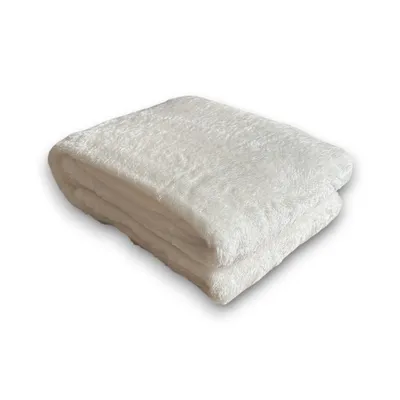 creme Kuscheldecke