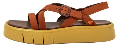 Image de Art Sandales pour Femme 1853 NOBUCK DARK ORANGE/ MALAGA Couleur Orange