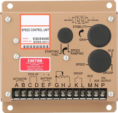Zdjęcie produktu dla ESD5500E Elektroniczny regulator prędkości obrotowej silnika Gubernator Panel kontrolera generatora