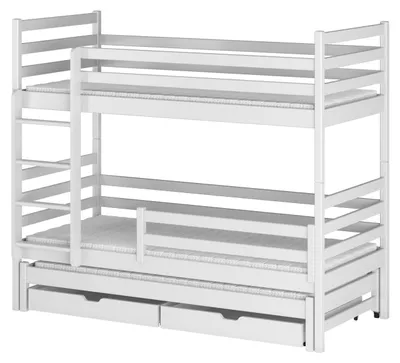 Obrázok produktu pre Trojlôžková drevená poschodová posteľ LUKA 80x180