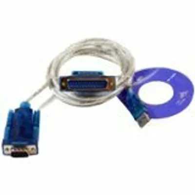 Produktbild von Microconnect USBADB25, Transparent, 1,8 m, USB Typ-A, DB-9, Stecker, Stecker