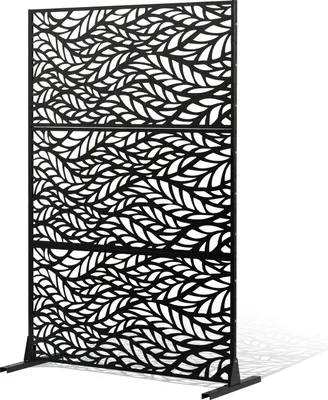 Immagine prodotto di Schermo divisorio in metallo 120x50,8x183cm nero