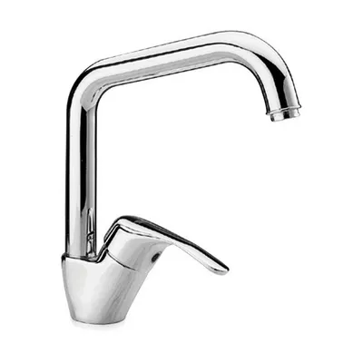Produktbild von Demm Spültischarmatur mit seitlichem hebel und L-förmigen Schwenkauslauf chrom 2065E, 12504.034.C