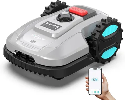 Productafbeelding van Robotmaaier - Gazonrobot - Grasmaaier - Automatische Maaier - Tuinmaaier - Stil Onder 60 dB