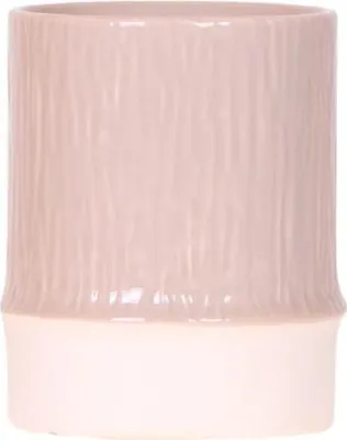 Produktbild von Bamboo Übertopf Ø9cm Naturfarbener Pflanztopf mit Bambusstruktur Deko Blumentopf