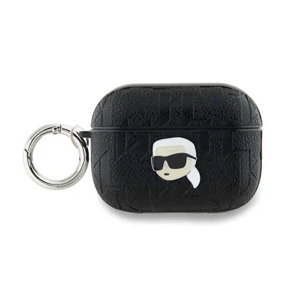 Image de Karl Lagerfeld Monogram Karl Head - Étui AirPods Pro 2 (noir)