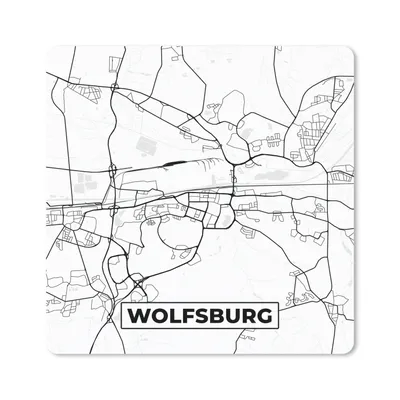 Produktbild von MuchoWow® Mauspad Mousepad Wolfsbridge - Karte - Stadtplan 30x30 cm - Mousepads - Maus Mat - Pad - Mausunterlage - Gaming