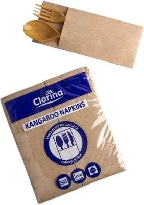 Productafbeelding van Serwety Clarina, bruin, 38 x 32 cm, 50 stuks.