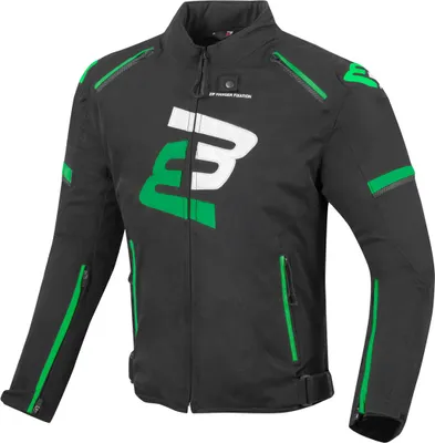 Produktbild von Bogotto Sparrow Wasserdichte Motorrad Textiljacke, schwarz/grün, M