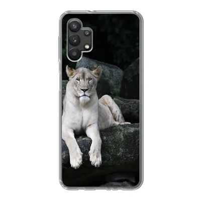 Produktbild von MuchoWow® Handyhülle Schutzhülle Hülle für Samsung Galaxy A32 5G Löwe - Wilde Tiere - Porträt Silikon Softcase Handy Hülle - Softcase