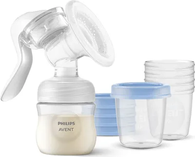 Produktbild von Handmilchpumpe Avent+ VIA 180ml 5 Stk.