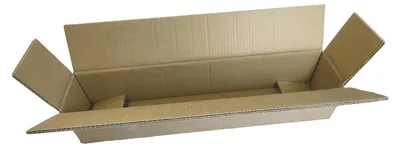 Produktbild von 2x Faltkarton Versandhülsen 430x105x105mm sehr stabil 2-wellig braun