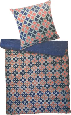 Produktbild von Satin Baumwoll Bettwäsche Bettbezug 135x200 , 155x200 , 80x80  Baumwolle, Farbe:Rot, Maße:155x220