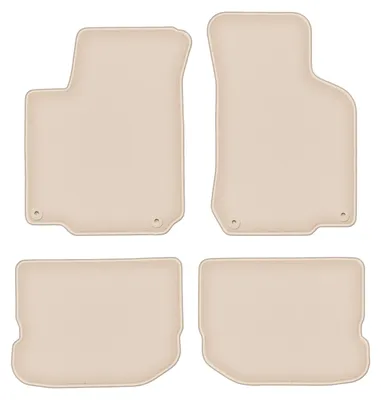 Produktbild von DURBAN Beige Velours-Fußmatten-Set für Volkswagen Golf IV Schrägheck, Kombi, Variant (1997-2003)