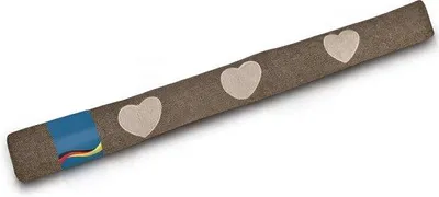 Produktbild von Famanu Türdichtungsrolle als Windstopper für Türen und Fenster - Langes Zugluftkissen in Braun 1 kg