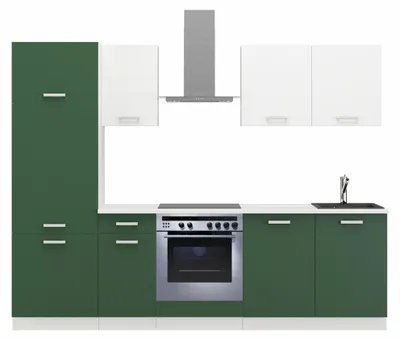 Produktbild von Küche Toni 260 cm Küchenzeile Küchenblock Singleküche Einbauküche