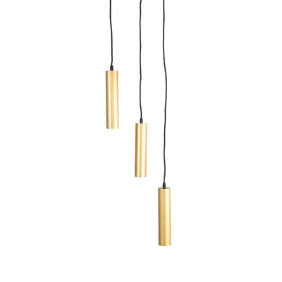 Productafbeelding van LABEL51 Hanglamp Ferroli - Antiek goud - Metaal - 3 lichtpunten