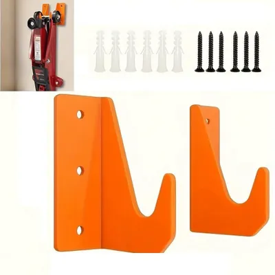Produktbild von AIORBER Wagenheber Wandhalterung aus Stahl zur Wandmontage für Garagenorganisation hohe Tragkraft Orange