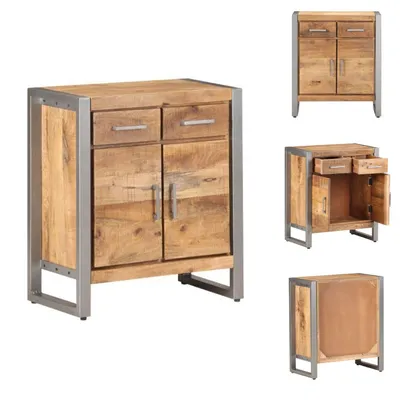 Produktbild von vidaXL Sideboard 60x35x72 cm Raues Mangoholz -  Sideboards