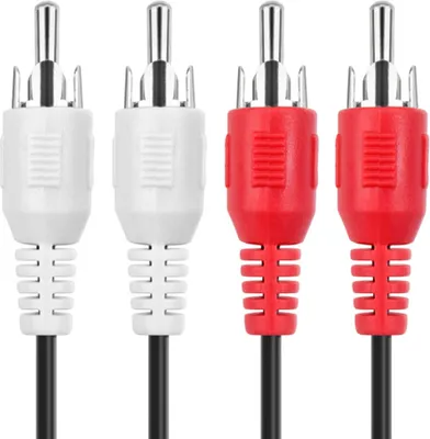 Produktbild von Stereo-Verbindungskabel 2x Cinch 2x Cinch-Stecker (Audio links/rechts) > 2x Cinch-Stecker (Audio links/rechts)