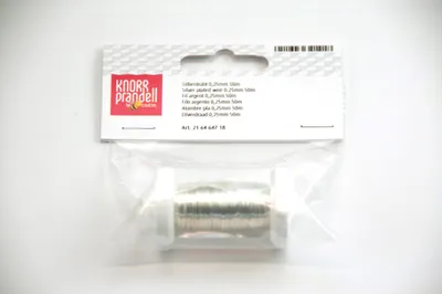 Produktbild von Knorr Prandell Silberdraht 0,25mm 50m, Grau
