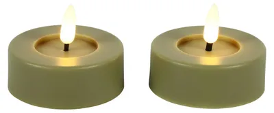 Zdjęcie produktu dla Countryfield LED tea light rustykalny złoty 2 sztuki - nastrojowe oświetlenie