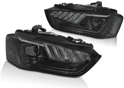 Obrázok produktu pre XENON LED svetlá denného svietenia vhodné pre Audi A4 8K B8 12–15, čierne, dynamické