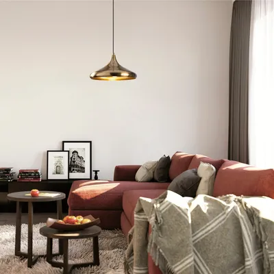 Produktbild von Opviq, Berceste - 208-S, Kronleuchter, Gold, Metall, 35 x 35 x 116 cm