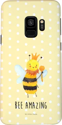 Produktbild von Mr. & Mrs. Panda Samsung Galaxy S9 Handyhülle Biene König - Gelb Pastell - Geschenk, Handy Schutzhülle, Smartphone Hülle, Cover