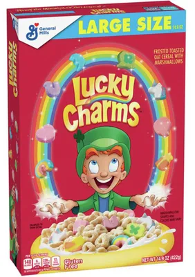 Immagine prodotto di General Mills Lucky Charms - Cereali con marshmallow - CONFEZIONE GRANDE 422 g