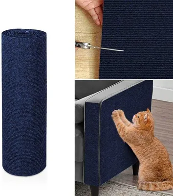 Produktbild von Kletterstütze für Haustiere - Biegsame Haustierklebermat - Katzenkletterfläche mit Kratzschutz - Beschutzende Tuchkletterunterlage (30x100cm)