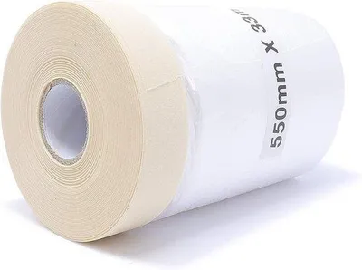 Produktbild von Abdeckfolie mit Kreppband für Maler- und Putzarbeiten - 550mm x 33m