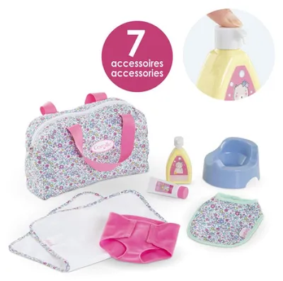 Image de Corolle Coffret accessoires a langer Floral pour poupon BB36