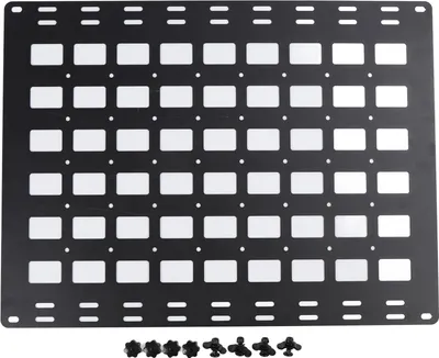 Immagine prodotto di 800 x 600 2 mm camion -pannello letto in lega di alluminio multifunzionale con base di montaggio -binario -binario -organizzatore di stoccaggio