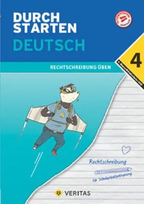 Image de Durchstarten 4. Klasse - Deutsch Mittelschule/AHS - Rechtschreibung - Lernhilfe mit herausnehmbares Lösungsheft