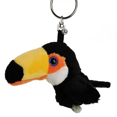 Produktbild von Tukan Schlüsselanhänger Fischertukan Vogel Plüsch Kuscheltier Anhänger NIRAN