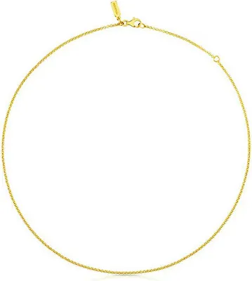 Produktbild von Tous Damenkette aus 18k Gelbgold vergoldetem Silber, 40 cm, mit Sicherheitsschlaufe