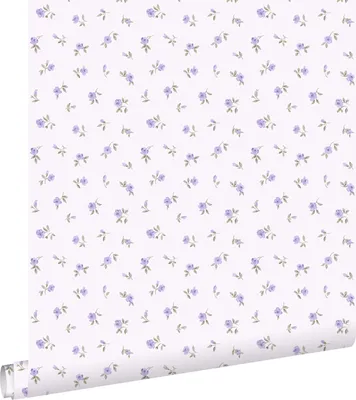 Produktbild von ESTAhome Tapete kleine Röschen Lila 53 cm x 10.05 m