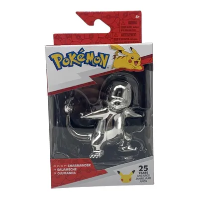 Produktbild von Pokemon Select Battle Figur Glumanda 7 cm silber - 25 Jahre Pokémon Jubiläums-Figur