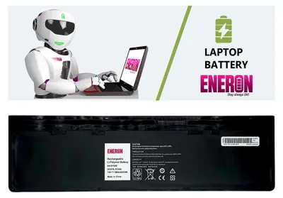 Immagine prodotto di Batteria per laptop Eneron E7240, 7.4V, 5600mAh/41Wh, compatibile con i modelli Dell Latitude E7240 e E7250