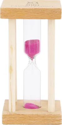 Produktbild von Sanduhr aus Holz, 3 Minuten, Sanduhr-Timer, Schreibtischdekoration, Spielzeug