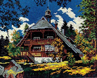 Produktbild von Stick it® Schwarzwald Haus ca. 9.200 Teile mit XXL-Steckvorlage