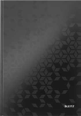 Produktbild von Leitz Notizbuch WOW 46261095 DIN A4 80Bl. kar. schwarz