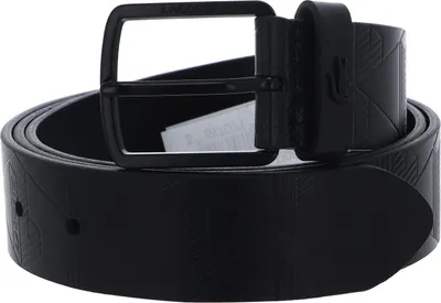 Produktbild von LACOSTE Leder Gürtel Monogramme Embossed Belt W130 Noir schwarz