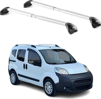 Produktbild von Dachträger Grundtäger für Peugeot Bipper 2007-2017 3-5 tür 100kg Alu Grau 2x ABE