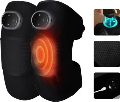 Produktbild von Infrarot knieheizband mit vibration, 3 massagemodi, 5 temperaturstufen, akkubetrieben & waschbar