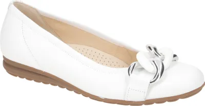 Produktbild von Gabor 82.625 Ballerinas - Damen Halbschuhe - Slipper weiß Freizeit NEU