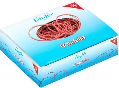 Produktbild von Gummiringe Rondella Nr. 6/40mm rot 100g Packung mit 60 Stück
